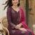 women ethnic motifs embroidered regular liva kurta with trousers & with dupatta