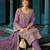 women ethnic motifs embroidered regular kurta with trousers & with dupatta