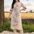women floral printed regular kurta with trousers
