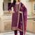 women ethnic motifs regular kurta with trousers & with dupatta