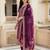 women ethnic motifs regular kurta with trousers & with dupatta