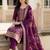 women ethnic motifs regular kurta with trousers & with dupatta