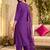 women ethnic motifs embroidered regular thread work liva kurta with palazzos & with dupatta