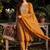 women ethnic motifs printed regular thread work cotton kurta with trousers & with dupatta