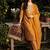 women ethnic motifs printed regular thread work cotton kurta with trousers & with dupatta