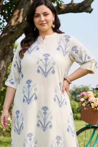 women ethnic motifs printed regular kurta with palazzos