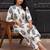 women floral printed regular cotton kurta with trousers