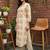 women ethnic motifs printed regular cotton kurta with trousers