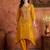 women ethnic motifs embroidered regular thread work kurta with trousers