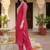 women printed regular sequinned kurta with trousers