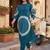 women dyed regular cotton kurta with trousers