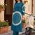 women dyed regular cotton kurta with trousers