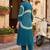 women dyed regular cotton kurta with trousers