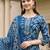 women paisley printed regular thread work cotton kurta with trousers & with dupatta