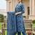women paisley printed regular thread work cotton kurta with trousers & with dupatta
