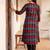 women printed empire cotton kurta with trousers