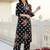 women floral printed regular cotton kurta with trousers