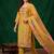 women floral embroidered regular thread work kurta with trousers & with dupatta