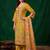women floral embroidered regular thread work kurta with trousers & with dupatta