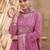women ethnic motifs embroidered regular thread work cotton kurta with trousers & with dupatta