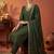 women ethnic motifs embroidered regular kurta with trousers & with dupatta
