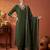 women ethnic motifs embroidered regular kurta with trousers & with dupatta