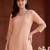 women regular mirror work kurta with trousers