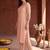 women regular mirror work kurta with trousers