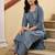 women floral embroidered regular thread work kurta with trousers