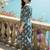 women floral printed regular cotton kurta with trousers