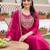 women ethnic motifs embroidered regular kurta with trousers & with dupatta
