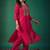 women ethnic motifs embroidered regular thread work kurta with trousers