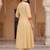women ethnic motifs printed regular sequinned cotton kurta with trousers & with dupatta