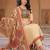 women ethnic motifs printed regular sequinned cotton kurta with trousers & with dupatta