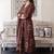 women ethnic motifs printed empire cotton kurta with trousers & with dupatta