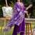 women ethnic motifs embroidered regular kurta with trousers & with dupatta