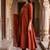 women ethnic motifs embroidered empire kurta with trousers & with dupatta