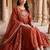 women ethnic motifs embroidered empire kurta with trousers & with dupatta