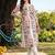 women printed regular kurta with trousers