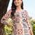 women printed regular kurta with trousers