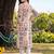 women printed regular kurta with trousers
