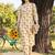 women floral printed regular cotton kurta with trousers