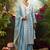 women ethnic motifs embroidered regular thread work cotton kurta with trousers & with dupatta