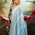 women ethnic motifs embroidered regular thread work cotton kurta with trousers & with dupatta