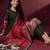 women ethnic motifs printed regular kurta with trousers & with dupatta