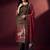 women ethnic motifs printed regular kurta with trousers & with dupatta