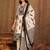 women ethnic motifs printed regular sequinned cotton kurta with trousers & with dupatta