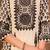 women ethnic motifs printed regular sequinned cotton kurta with trousers & with dupatta