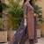 women ethnic motifs printed angrakha cotton kurta with trousers & with dupatta