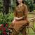 women printed regular cotton kurta with trousers
